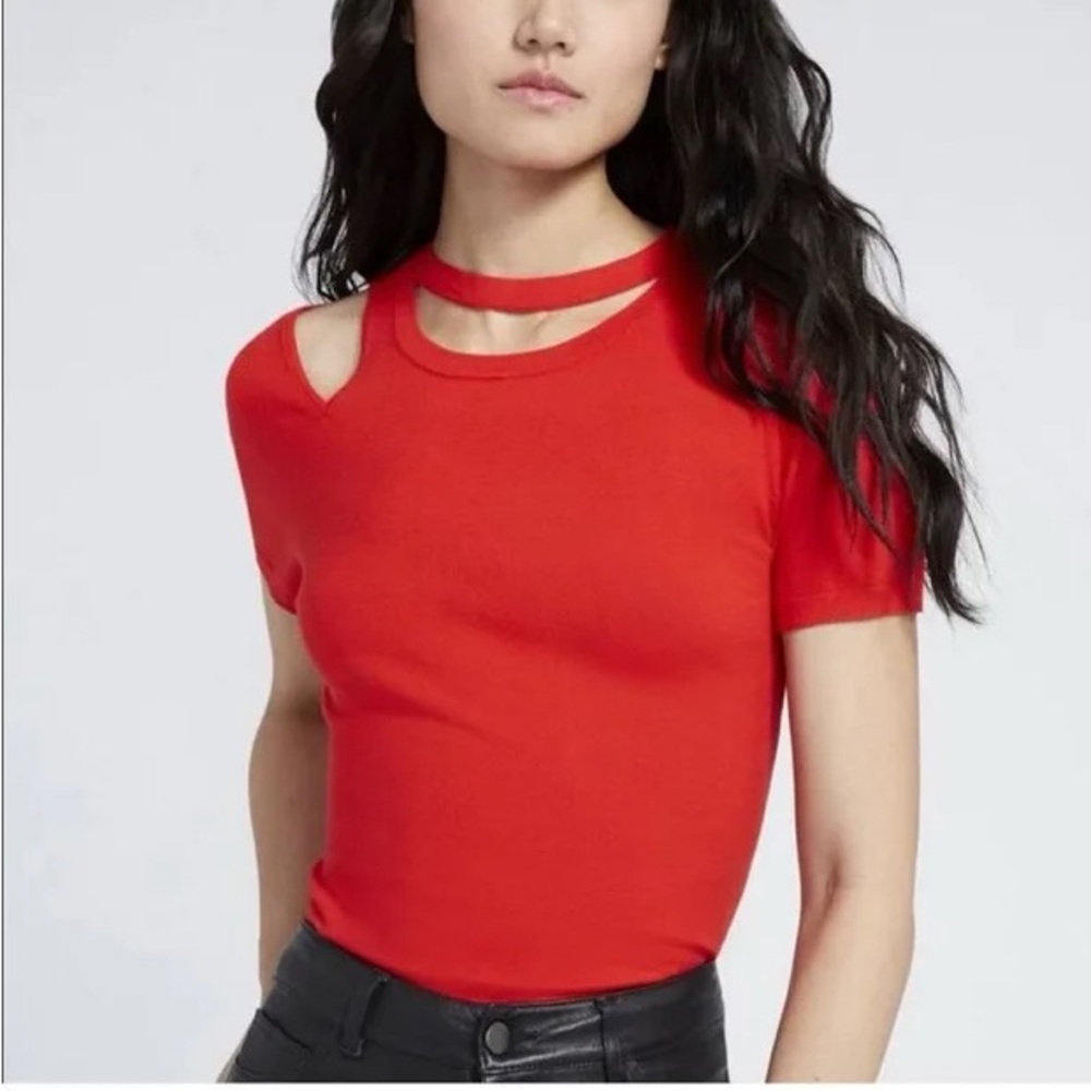 Alice and Olivia cutout sweater